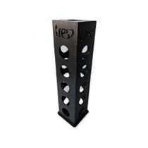 Torre porta 21 cápsulas três corações mdf preto Torre porta 21 cápsulas três corações mdf preto