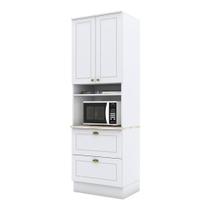 Torre Quente 1 Forno Nova York Branco Com Tampo Calcare - Henn