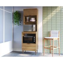 Torre Quente 1 Porta 1 Gaveta 2 Nichos para Forno 63cm Veneza Modulada