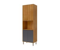 Torre Quente 100%Mdf 70Cm 4 Portas 1 Nicho P/ Forno Divina Mgm Móveis Freijó/Off White Torre Quente 100%Mdf 70Cm 4 Portas 1 Nicho P/ Forno Divina Mgm Móveis Freijó/Off White