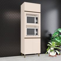 Torre Quente 2 Fornos 71,5cm 3 Portas 100% MDF Aurora