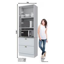 Torre Quente 2 Fornos Americana Branco - Móveis Henn