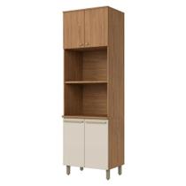 Torre Quente 2 Nichos para Forno 4 Portas MDP Henn Requinte