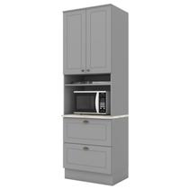 Torre Quente 2 Portas 2 Gav 72 cm C350 Americana Cinza Calcare Henn