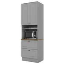 Torre Quente 2 Portas 2 Gav 72cm C350 Americana Cinza Nature Henn