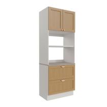 Torre Quente 2 Portas 2 Gavetas 2 Nichos para Forno e Microondas Arizona CabeCasa MadeiraOriginals Torre Quente 2 Portas 2 Gavetas 2 Nichos para Forno e Microondas Arizona CabeCasa MadeiraOriginals