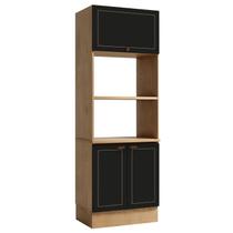 Torre Quente 3 Portas para Forno e Micro-Ondas Conecta Cinamomo e Preto Torre Quente 3 Portas para Forno e Micro-Ondas Conecta Cinamomo e Preto
