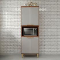 Torre Quente 4 Portas Nicho para Forno ou Microondas 70 Cm Elena
