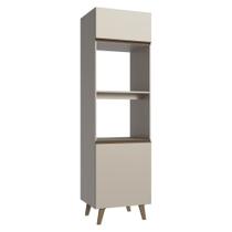 Torre Quente 60 cm 2 Portas 2 Nichos Com Pés Nice Madesa