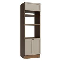 Torre Quente 70 cm 3 Portas Rustic/Crema Vik Madesa Torre Quente 70 cm 3 Portas Rustic/Crema Vik Madesa