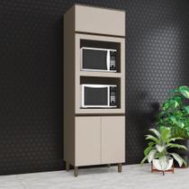 Torre Quente 71.5cm para 2 Fornos 3 Portas Connect Henn - Duna/Cristal