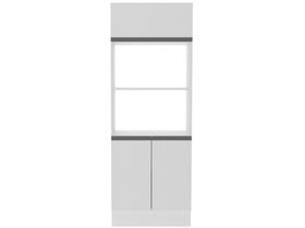 Torre Quente Armário de Cozinha Para 2 Fornos 100% MDF Branco Smart Madesa