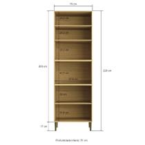 Torre Quente Casamia 4315 Ibiza Para Forno e Micro-Ondas 4 Portas 100% MDF 70cm Torre Quente Casamia 4315 Ibiza Para Forno e Micro-Ondas 4 Portas 100% MDF 70cm