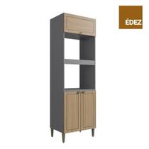 Torre Quente Cozinha Modulada Édez Neuf, MDP 3 Portas 2 Nichos
