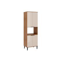 Torre Quente de Cozinha Paneleiro Alpha 2514 c/ 1 Forno e 4 Portas 70cm Freijo - Carraro