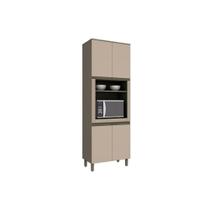 Torre Quente de Cozinha Paneleiro Connect c/1 Forno e 4 Portas 71X220cm Duna/Cristal - Henn Torre Quente de Cozinha Paneleiro Connect c/1 Forno e 4 Portas 71X220cm Duna/Cristal - Henn