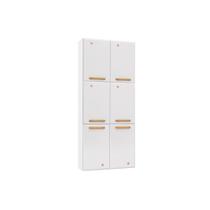 Torre Quente de Cozinha Paneleiro Diamante Aço c/ 6 Portas 70cm Branco - Telasul Torre Quente de Cozinha Paneleiro Diamante Aço c/ 6 Portas 70cm Branco - Telasul