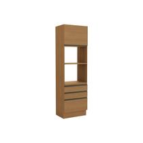 Torre Quente de Cozinha Paneleiro Maxxi G750 c/ 1 Porta 3 Gavetas e 2 Nichos p/ Forno 70cm Canela - Kappesberg
