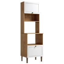 Torre Quente Dupla 100% MDF 60cm Essencia Frise 1051 Genialflex