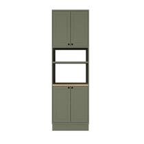 Torre Quente Herval Viana, MDF, 4 Portas, Verde Hill e Carvalho Nature, 70 Cm Torre Quente Herval Viana, MDF, 4 Portas, Verde Hill e Carvalho Nature, 70 Cm