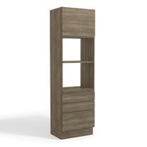 Torre Quente Kappesberg Maxxi 1 Porta 3 Gavetas 70cm Marrom