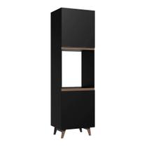 Torre-Quente Madesa Reims 60 Cm 2 Portas - Preto
