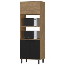 Torre Quente MDF 3 Portas 80 cm Tosc TT001 Freijo Nero MXM Torre Quente MDF 3 Portas 80 cm Tosc TT001 Freijo Nero MXM