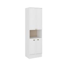 Torre Quente Milla Branco MDF 70cm Carraro Torre Quente Milla Branco MDF 70cm Carraro