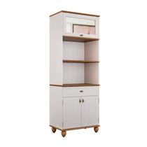 Torre Quente para Cozinha em MDF Joy Branco/Off White Torre Quente para Cozinha em MDF Joy Branco/Off White