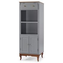 Torre Quente para Forno e Microondas Hannover de Madeira com 2 Portas e 1 Gaveta - M560706