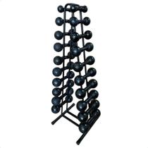 Torre Suporte + Halteres de Ferro Fundido Pares de 1 a 10Kg Torre Suporte + Halteres de Ferro Fundido Pares de 1 a 10Kg
