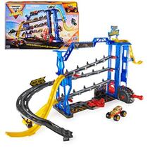 Torres Monster Jam Garage Playset Coveiro Monster Truck, Luzes e Sons +3 anos