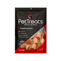 Torresminho PetTreats - Pacote c/ 10 un de traqueia bovina