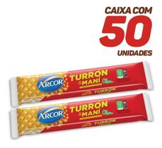 Torrone Turron Y Mani Arcor 25g - 01 Caixa C/ 50 Unidades Crocante