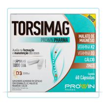 Torsimag Magnésio + Vitaminas - D32000ui 60Cps Prowin - Prowin Pharma