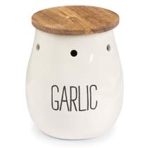 Torta de lama Garlic Keeper Ceramic White