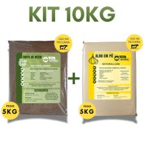 Torta de Neem + Alho em pó - Pecuária Orgânica - Kit 10 kg Torta de Neem + Alho em pó - Pecuária Orgânica - Kit 10 kg