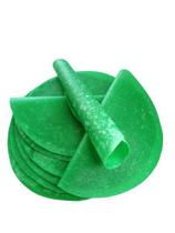 Tortilha de trigo colorida ( verde ) 15 cm - TORTILHA.COM