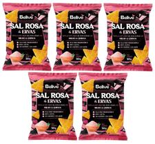 Tortilla Chips Belive Sal Rosa E Ervas 50g KIT C/5 Unidades