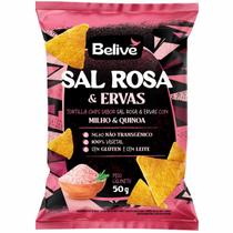 Tortilla Chips Belive Sal Rosa e Ervas 50g - Sem Glúten