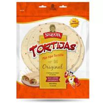 Tortilla Original 25cm Tortijas Sequóia contendo 6 unidades - 480g