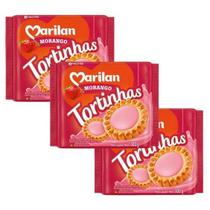 Tortinha Bolacha Recheio Sabor Morango Super Cremoso 900g