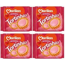 Tortinha de Biscoito Recheio Creme de Morango Kit 1200g