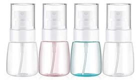 TOSERSPBE Spray Water Bottle Hair Mister, Pulverizadores Fine Mist Stylist 360 Vazio Pequeno Misting Spritzer, Atomizador de Perfume com Bomba Clear Containers (4PCS/1oz)