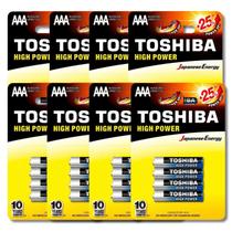 Toshiba - Kit 8 un - Pilha Alcalina AAA LR03G - Cartela 4 un - Ref.:72454 Toshiba - Kit 8 un - Pilha Alcalina AAA LR03G - Cartela 4 un - Ref.:72454