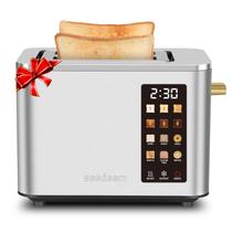 Tostadora SEEDEEM de 2 Rebanadas con Control Táctil 900W Acero Inoxidable