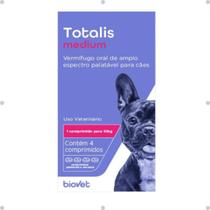 Totalis Medium para Cães 660mg Com 4 comprimidos Totalis Medium para Cães 660mg Com 4 comprimidos