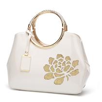Tote de Couro Patente Elegante - Mochila Diagonal de Ombro