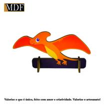 Totem de Mesa Piterodatilo Dinossauro Baby 12cm Displays Aniversário Mdf Adesivado