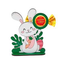 Totem de Mesa Porta Bombom Páscoa Kit 10un Coelhinho Segurando Lembrancinha Decoração Totem de Mesa Porta Bombom Páscoa Kit 10un Coelhinho Segurando Lembrancinha Decoração